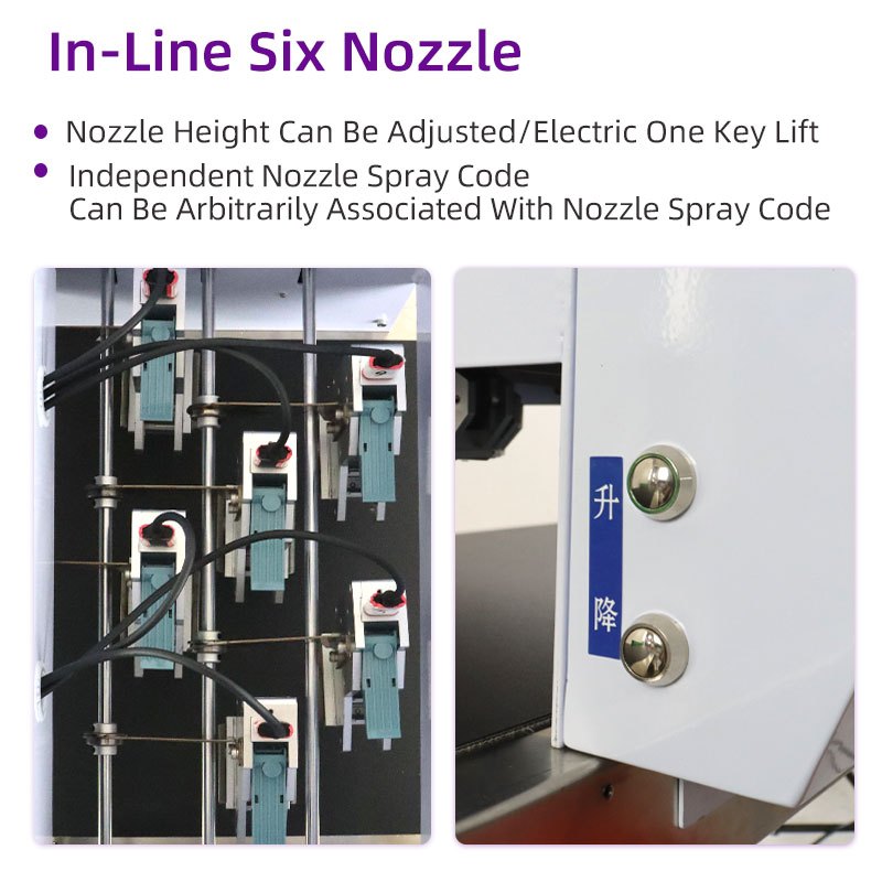 Six head egg inkjet printer