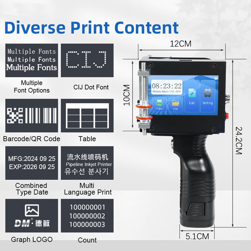 MX3-G Handheld Inkjet Printer