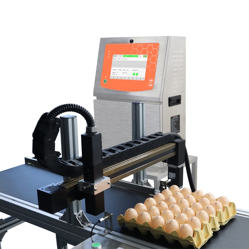 Small character egg printer